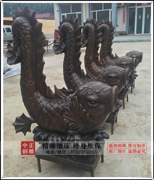 動(dòng)物銅雕銅魚